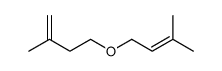 2-methyl-4-((3-methyl-2-butenyl)oxy)-1-Butene Structure