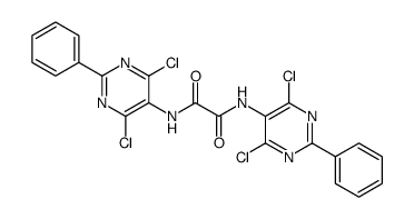 N,N'-bis(4,6-dichloro-2-phenylpyrimidin-5-yl)oxamide Structure