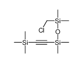 chloromethyl-[dimethyl(2-trimethylsilylethynyl)silyl]oxy-dimethylsilane Structure