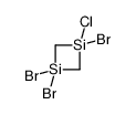 1,1,3-tribromo-3-chloro-1,3-disiletane结构式