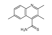 2,3,6-trimethylquinoline-4-carbothioamide Structure