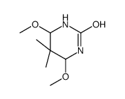 4,6-dimethoxy-5,5-dimethyl-1,3-diazinan-2-one结构式