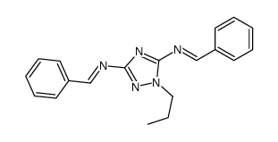 N-[5-(benzylideneamino)-1-propyl-1,2,4-triazol-3-yl]-1-phenylmethanimine结构式