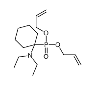 1-bis(prop-2-enoxy)phosphoryl-N,N-diethylcyclohexan-1-amine Structure
