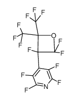 2,3,5,6-tetrafluoro-4-(2,2,3-trifluoro-4,4-bis-trifluoromethyl-oxetan-3-yl)-pyridine Structure