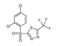 2-(2,4-dichlorophenyl)sulfonyl-5-(trifluoromethyl)-1,3,4-thiadiazole Structure