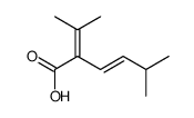 5-methyl-2-propan-2-ylidenehex-3-enoic acid Structure
