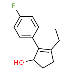 2-Cyclopenten-1-ol,3-ethyl-2-(4-fluorophenyl)-(9CI)结构式