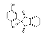 2-(2,5-dihydroxyphenyl)-2-hydroxyindene-1,3-dione Structure