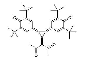 3-[2,3-Bis[3,5-bis(1,1-dimethylethyl)-4-oxo-2,5-cyclohexadien-1-ylidene]cyclopropylidene]-2,4-pentanedione结构式