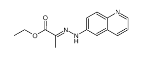2-quinolin-6-ylhydrazono-propionic acid ethyl ester结构式