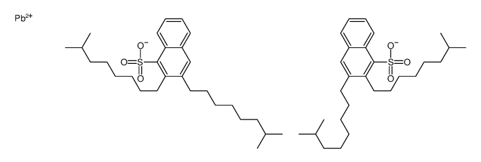 2,3-bis(7-methyloctyl)naphthalene-1-sulfonate,lead(2+) Structure