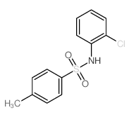 N-(2-氯苯基)-4-甲基苯磺酰胺结构式