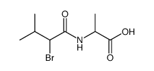 N-(α-bromo-isovaleryl)-alanine Structure