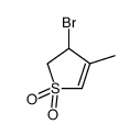 3-溴-4-甲基-2,3-二氢噻吩 1,1-二氧化物结构式