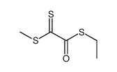 S-ethyl 2-methylsulfanyl-2-sulfanylideneethanethioate结构式
