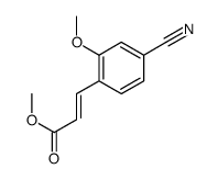 methyl 3-(4-cyano-2-methoxyphenyl)prop-2-enoate Structure
