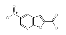 5-硝基-呋喃[2,3-b]吡啶-2-羧酸结构式