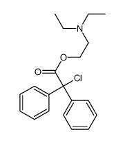 2-(diethylamino)ethyl 2-chloro-2,2-diphenylacetate Structure