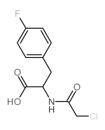 2-[(2-chloroacetyl)amino]-3-(4-fluorophenyl)propanoic acid Structure
