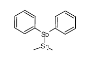 diphenyl(trimethylstannyl)stibine Structure