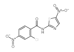 2-chloro-4-nitro-N-(5-nitro-1,3-thiazol-2-yl)benzamide Structure