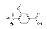 3-methoxy-4-sulfo-benzoic acid结构式
