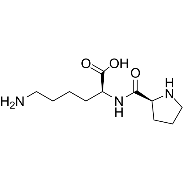 H-Pro-Lys-OH acetate salt structure