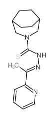 N-(1-pyridin-2-ylethylideneamino)-3-azabicyclo[3.2.2]nonane-3-carbothioamide Structure