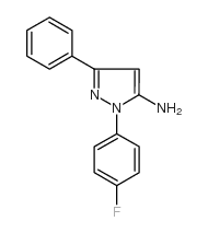 1-(4-Fluorophenyl)-3-phenyl-1H-pyrazol-5-ylamine结构式