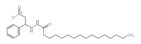 N-(2-nitro-1-phenyl-ethyl)hexadecanehydrazide结构式