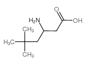 3-氨基-5,5-二甲基己酸结构式