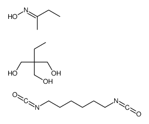 (NZ)-N-butan-2-ylidenehydroxylamine,1,6-diisocyanatohexane,2-ethyl-2-(hydroxymethyl)propane-1,3-diol Structure
