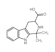 1,1-dimethyl-2,3,4,9-tetrahydro-1H-beta-carboline-3-carboxylic acid Structure