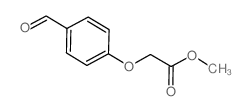 (4-甲酰基苯氧基)乙酸甲酯结构式