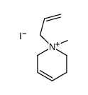 1-methyl-1-prop-2-enyl-3,6-dihydro-2H-pyridin-1-ium,iodide结构式