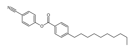 (4-cyanophenyl) 4-decylbenzoate结构式