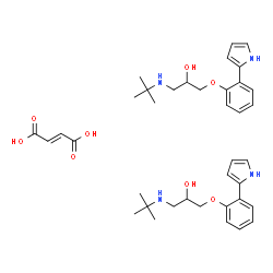 2-(2-(3-tert-Butylamino-2-hydroxypropoxy)-phenyl)-pyrrol-fumarat [Germ an]结构式