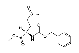 (S)-2-[(benzyloxycarbonyl)amino]-4-(methylsulfinyl)butanoic acid methyl ester Structure