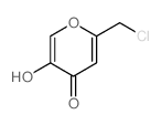 4H-Pyran-4-one,2-(chloromethyl)-5-hydroxy- Structure