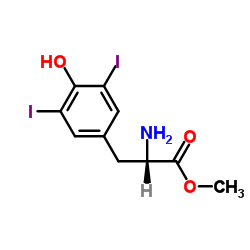 3,5-二碘-L-酪氨酸甲酯结构式