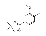 2-(3-methoxy-4-methylphenyl)-4,4-dimethyl-4,5-dihydrooxazole Structure