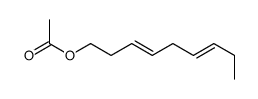 3,6-壬二烯-1-醇乙酸酯结构式