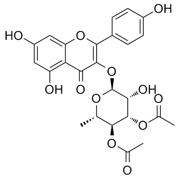 3'',4''-二-O-乙酰基阿福豆苷结构式