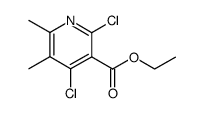 Ethyl 2,4-Dichloro-5,6-dimethylnicotinate Structure
