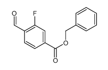 3-氟-4-甲酰基苯甲酸苄酯结构式