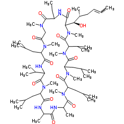 Cyclosporine structure