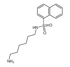 N-(6-aminohexyl)-1-naphthalenesulfonamide structure