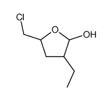 5-(chloromethyl)-3-ethyl-2-hydroxytetrahydrofuran Structure