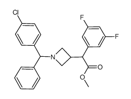 methyl {1-[(4-chlorophenyl)(phenyl)methyl]azetidin-3-yl}(3,5-difluorophenyl)acetate Structure